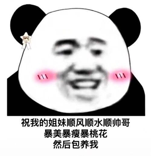 祝我的姐妹顺风顺水顺帅哥暴美暴瘦暴桃花然后包养我表情包