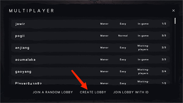 夜幕降临多人联机游戏