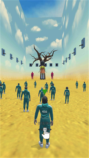 123木头人鱿鱼游戏恐怖版截图4