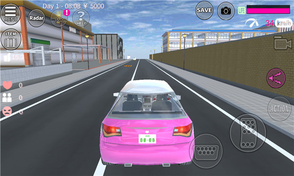 七七酱同款英文版樱花校园模拟器没有广告没有bug截图1