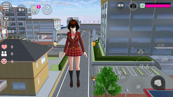 七七酱同款英文版樱花校园模拟器没有广告没有bug
