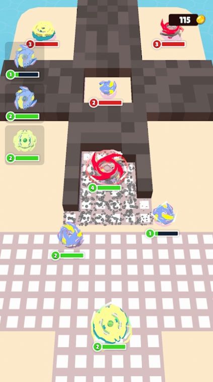 陀螺旋转碰撞截图2