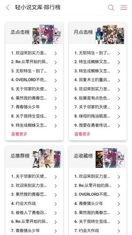 哔哩轻小说纯净版截图1