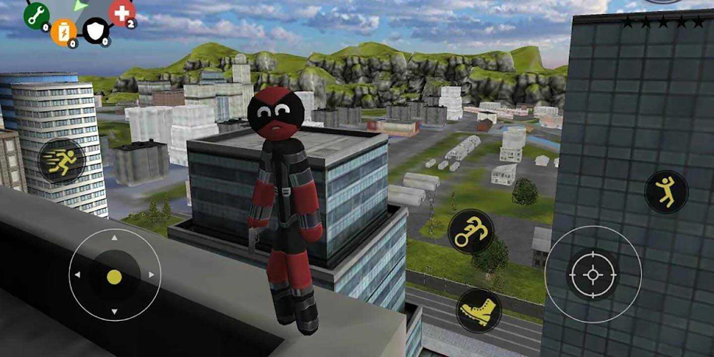 火柴人绳索英雄汉化版截图2