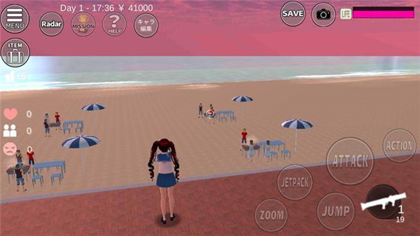 樱花校园模拟器1.039.90英文版