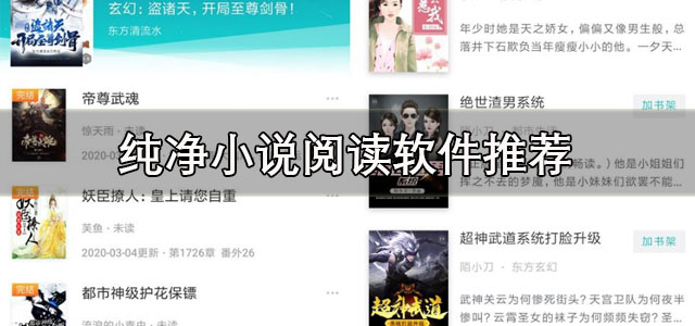 纯净小说阅读软件