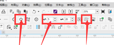 coreldraw如何画波浪线