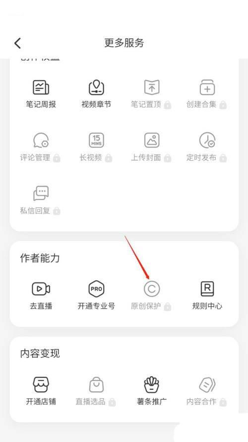 小红书原创保护申请教程