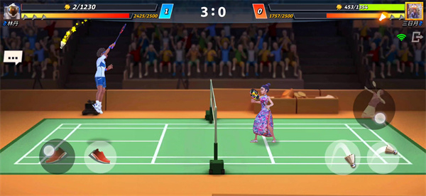 决战羽毛球小游戏