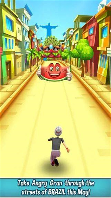 愤怒的老奶奶跑酷2024截图1