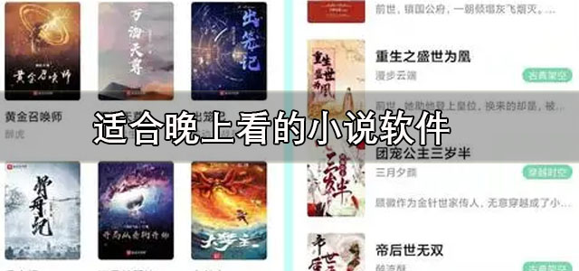 适合晚上看的小说软件