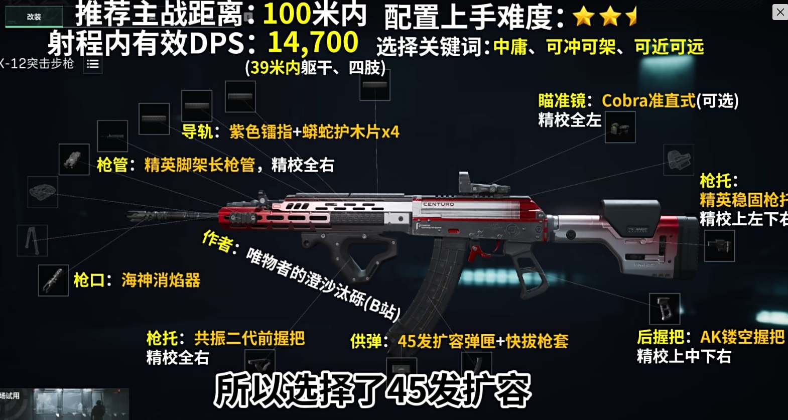 三角洲行动AK12配枪改装攻略