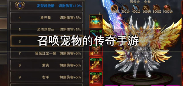召唤宠物的传奇