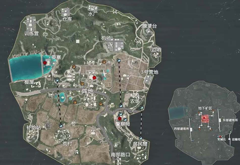 和平精英地铁逃生金库位置大全