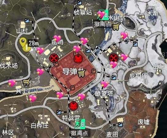 和平精英地铁逃生冰河禁区油桶位置大全