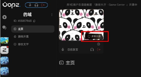 oopz手机端屏幕共享