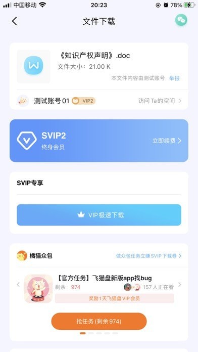 飞猫盘截图3