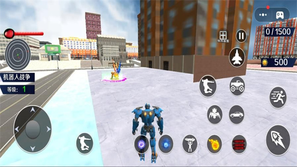 变形机甲破坏城市截图2