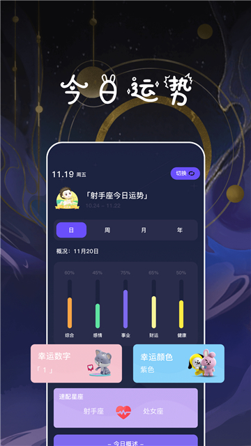 星座运势每日每周每月每年查询截图4
