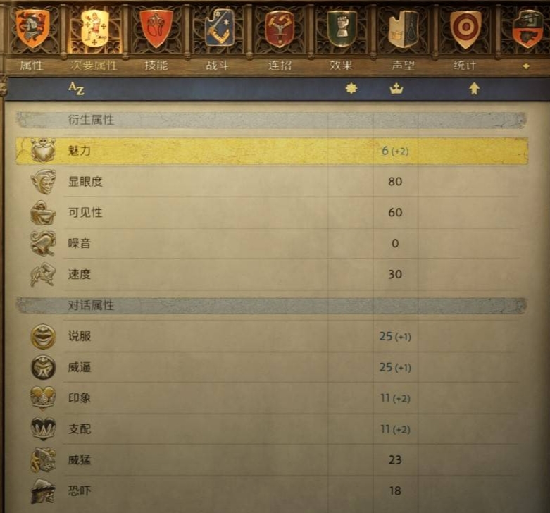 天国拯救2全属性提升方法 主属性次要属性提升方法