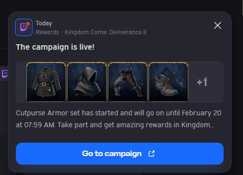 天国拯救2直播潜行套怎么拿