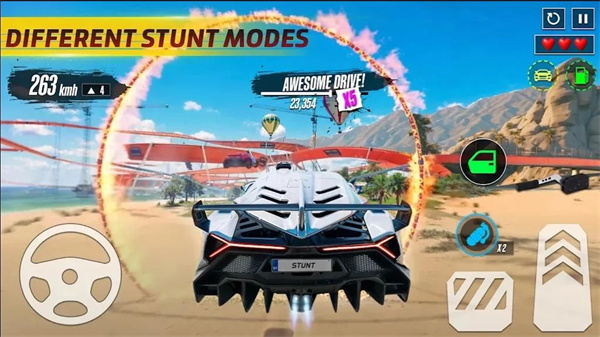 超级坡道特技GT赛车截图1