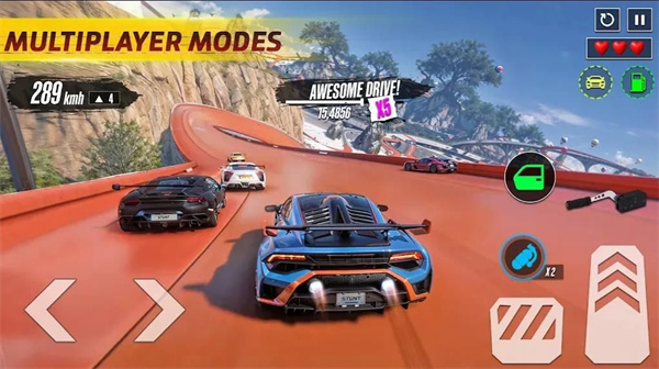 超级坡道特技GT赛车截图3