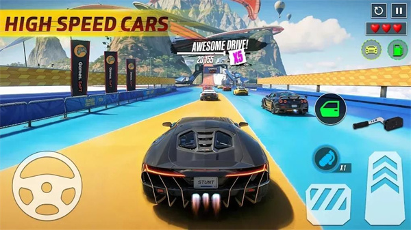 超级坡道特技GT赛车