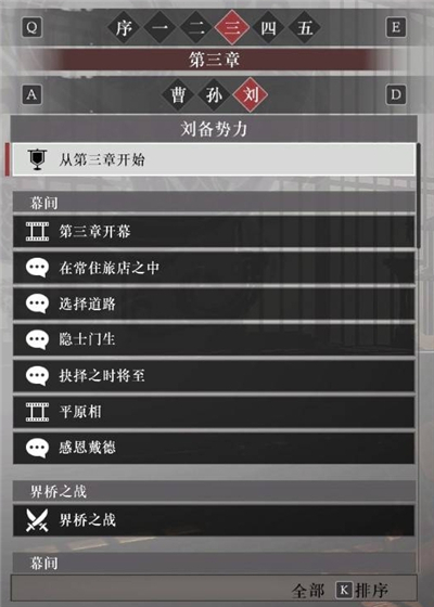 真三国无双起源刘备阵营故事解锁列表