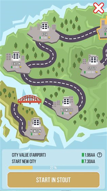 空闲岛城市建筑