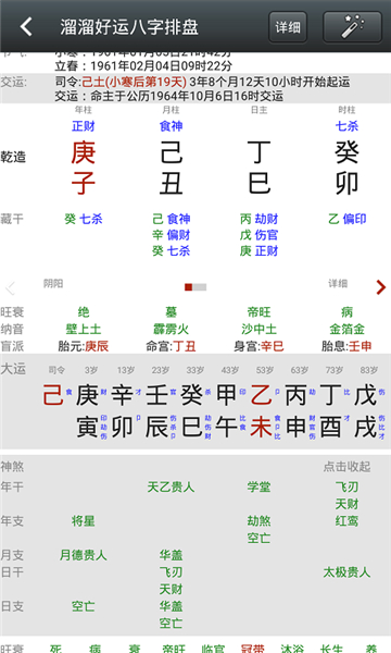 溜溜好运八字排盘截图5