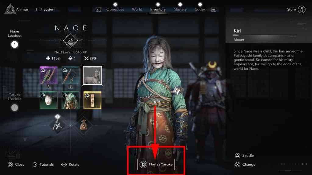 刺客信条影怎么切换角色