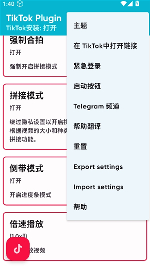TikTok Plugin插件