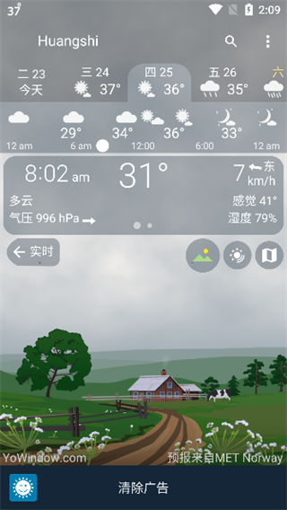 yowindow天气