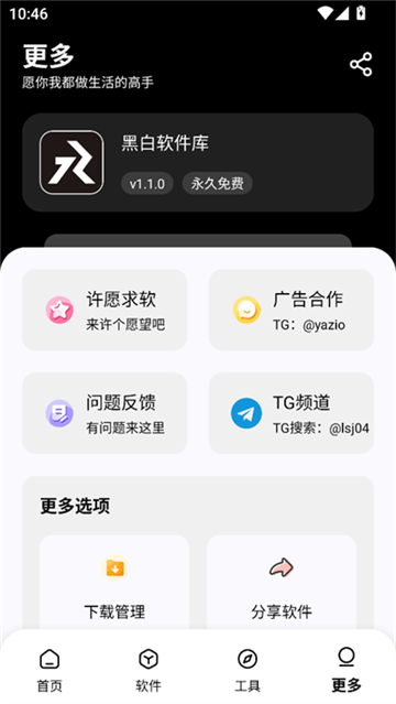 黑白软件截图1