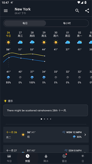 1weather旧版本截图2