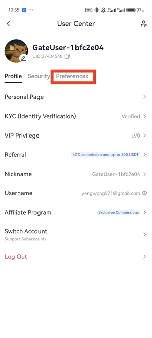 gate交易所设置中文教程图（3）