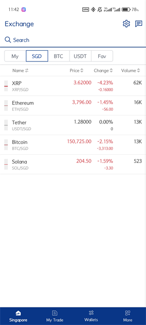 Upbit交易所截图1