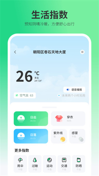 指数天气预报截图1