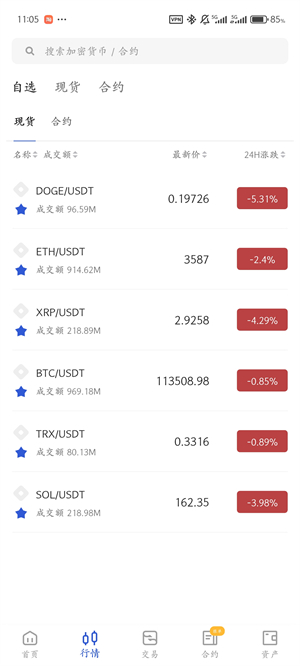 BitxEX交易所截图2