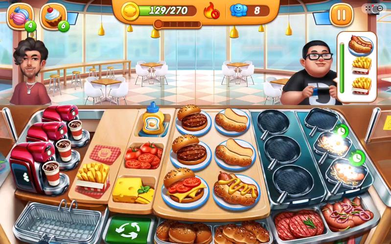 经营美食摊的游戏