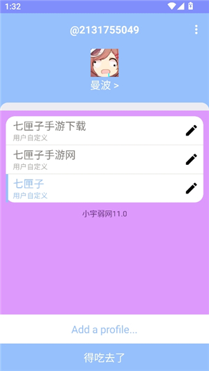 小宇弱网11.0配置参数