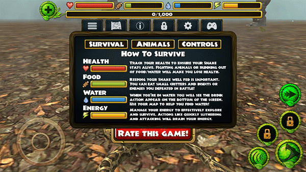 蟒蛇模拟器中文版截图1