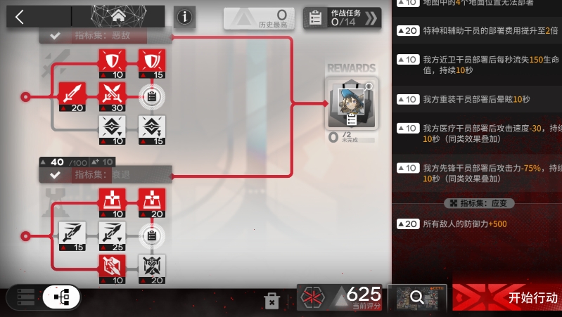 明日方舟弧光作战620分打法