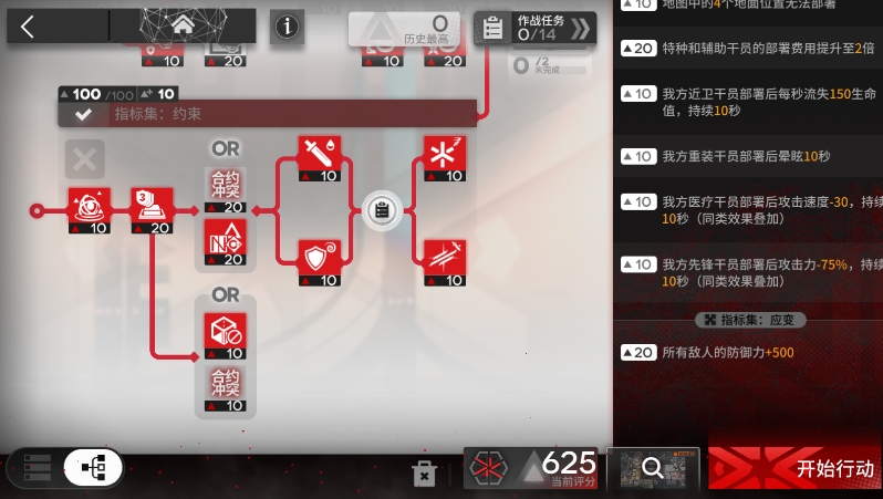 明日方舟弧光作战620分打法