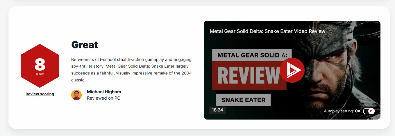 《合金装备3RE》预下载现已开启 豪华版专属提前48小时游玩