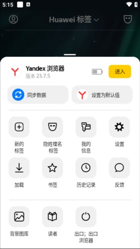 俄罗斯引擎浏览器Yandex