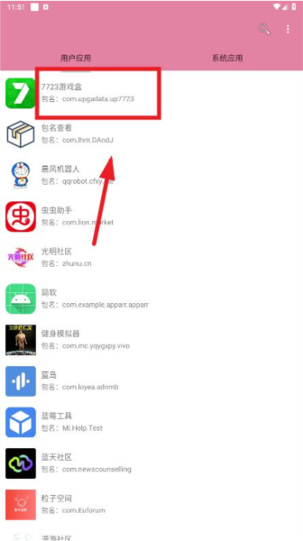应用包名查看器