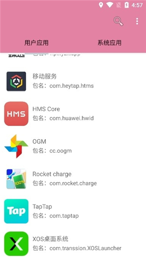 应用包名查看器