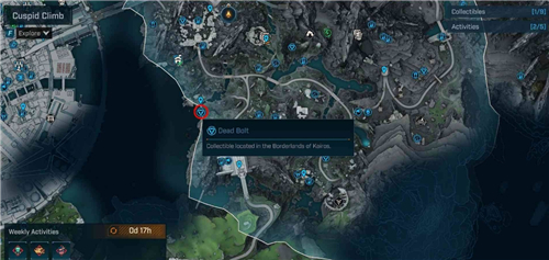 无主之地4终点山脉死者脑栓位置